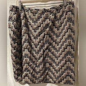 NWT Ann Taylor Silk/Wool Mini Skirt With Small Slit In Back